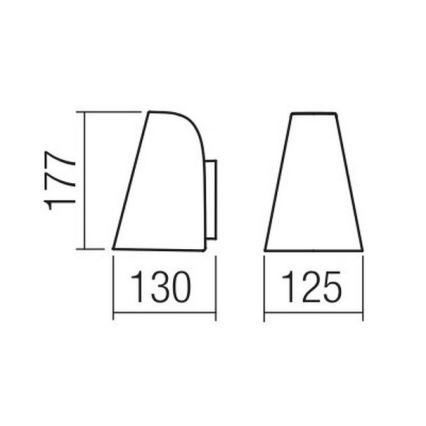 Redo 9529 - Zidna svjetiljka ALVAR 1xGU10/35W/230V IP44