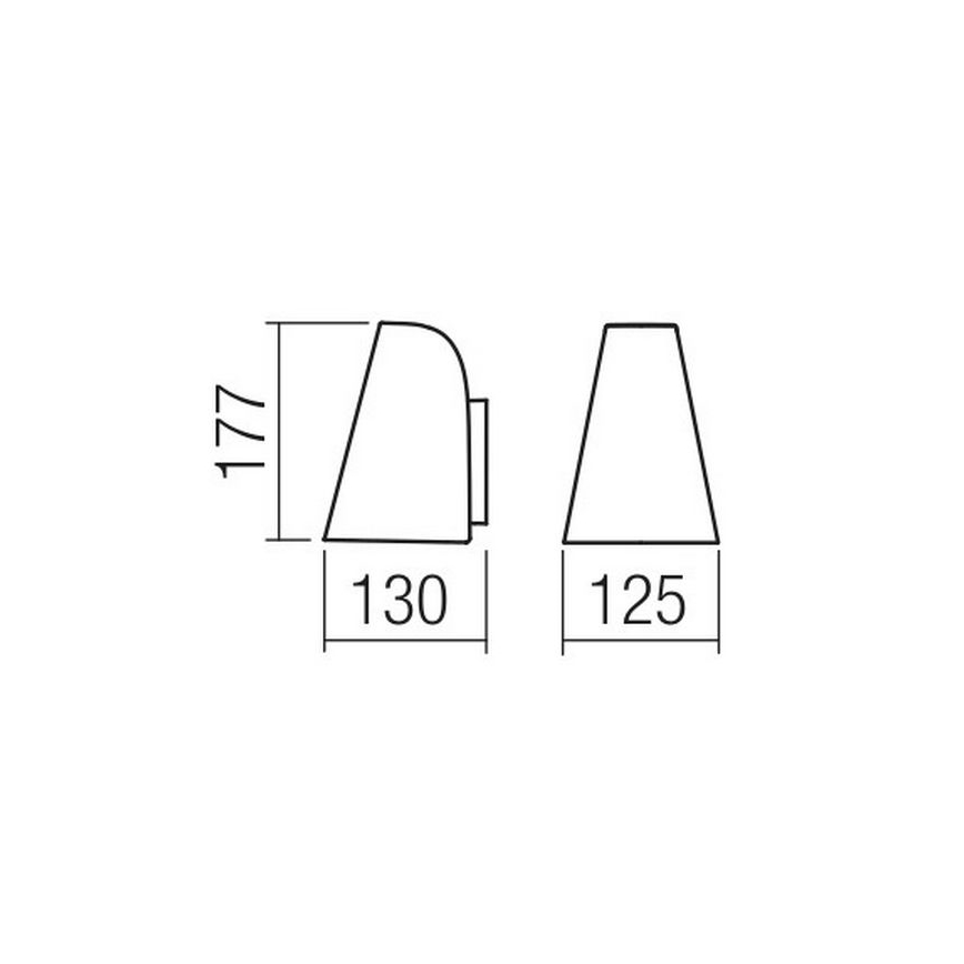 Redo 9529 - Zidna svjetiljka ALVAR 1xGU10/35W/230V IP44