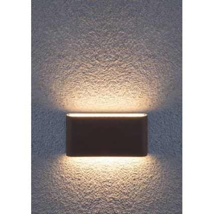 Redo 9623 - LED Vanjska zidna svjetiljka POCKET 2xLED/6W/230V IP54 antracit