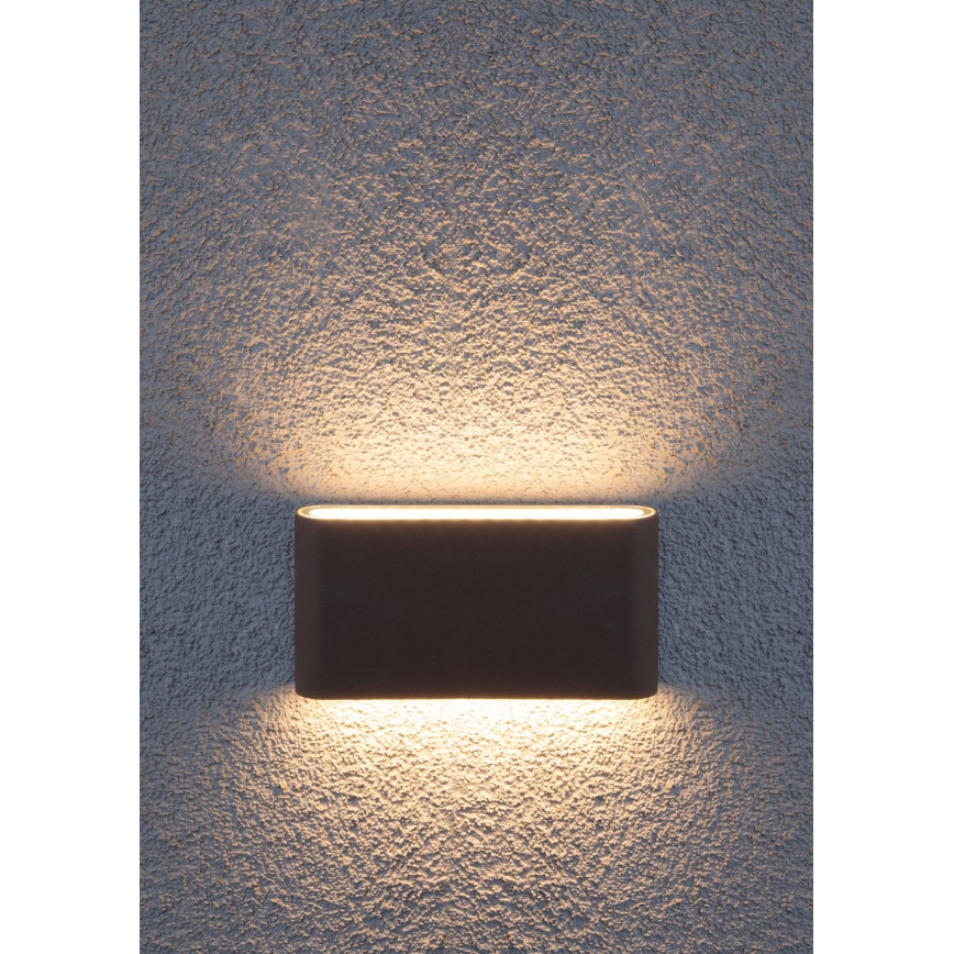 Redo 9623 - LED Vanjska zidna svjetiljka POCKET 2xLED/6W/230V IP54 antracit