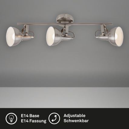 Reflektor 3xE14/40W/230V, matni krom