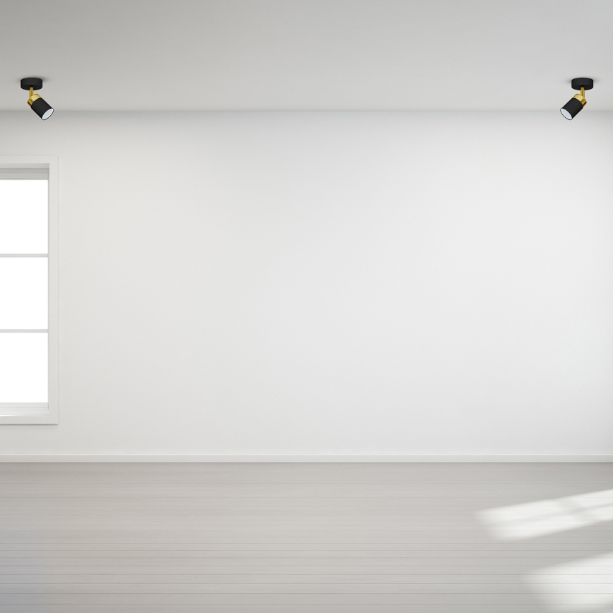 Reflektor JOKER 1xGU10/25W/230V crni/zlatni