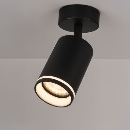 Reflektor PIPE 1xGU10/10W/230V crna