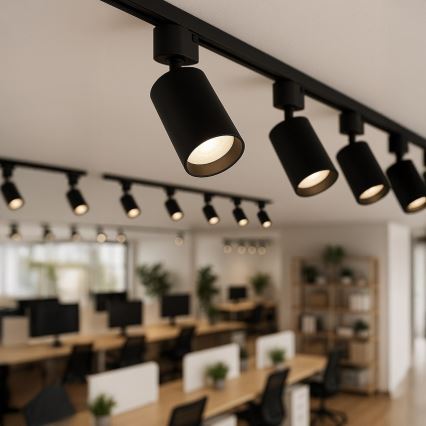 Reflektor za 1-fazni šinski sustav TIGER 1xGU10/10W/230V crna