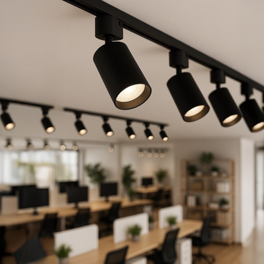 Reflektor za 1-fazni šinski sustav TIGER 1xGU10/10W/230V crna