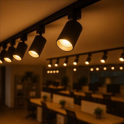 Reflektor za 1-fazni šinski sustav TIGER 1xGU10/10W/230V crna