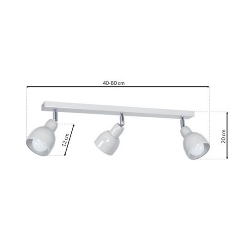 Reflektori PIK 3xE27/60W/230V bijela