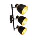 Reflektorska svjetiljka ALEKSANDRIA 3xE14/40W/230V crna/zlatna