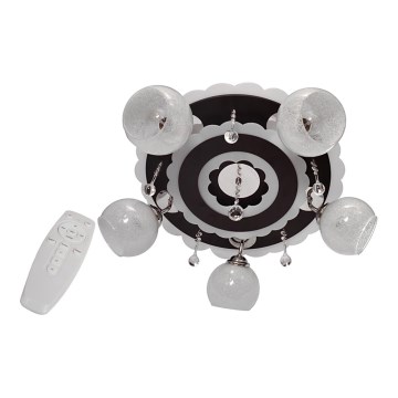 Reflektorska svjetiljka ARONA 5xE27/15W/230V+LED crna