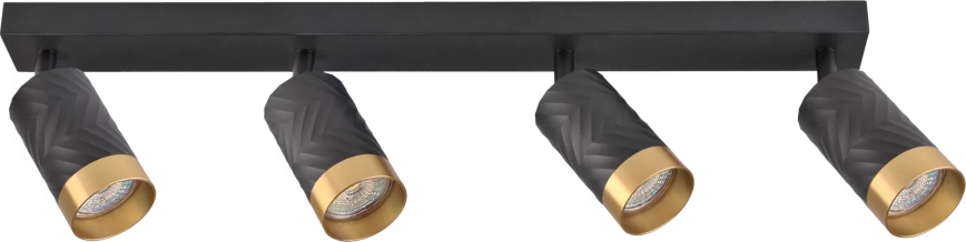 Reflektorska svjetiljka ARRAS 4xGU10/10W/230V crna