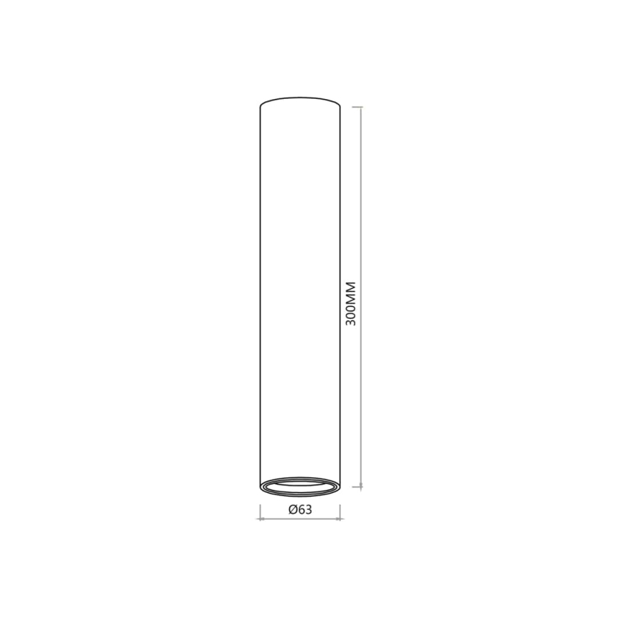 Reflektorska svjetiljka GENESIS 1xGU10/8W/230V 30 cm crna