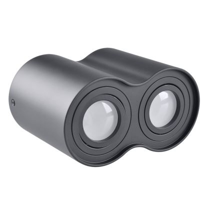 Reflektorska svjetiljka HADAR 2xGU10/10W/230V crna