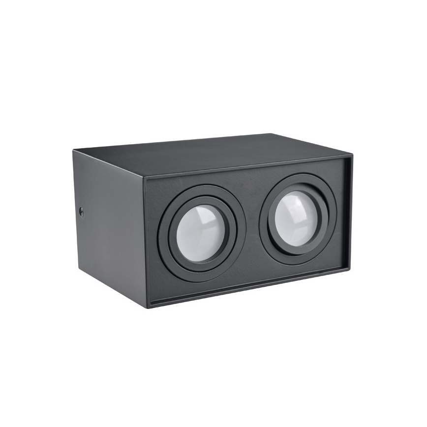 Reflektorska svjetiljka HADAR Q2 2xGU10/10W/230V crna
