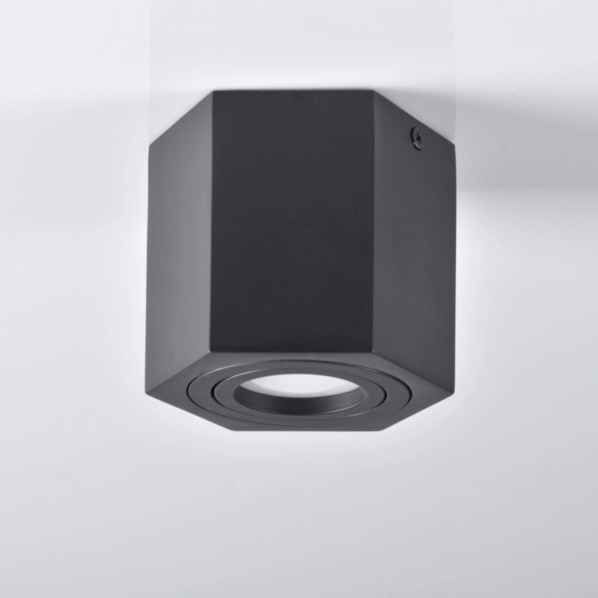 Reflektorska svjetiljka HEXAGON 1xGU10/10W/230V crna