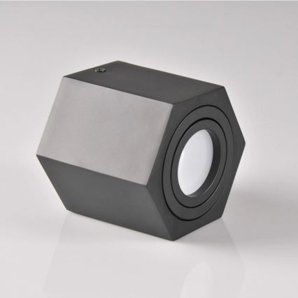 Reflektorska svjetiljka HEXAGON 1xGU10/10W/230V crna