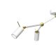 Reflektorska svjetiljka IRIS 3xGU10/MR11/40W/230V bijela/zlatna