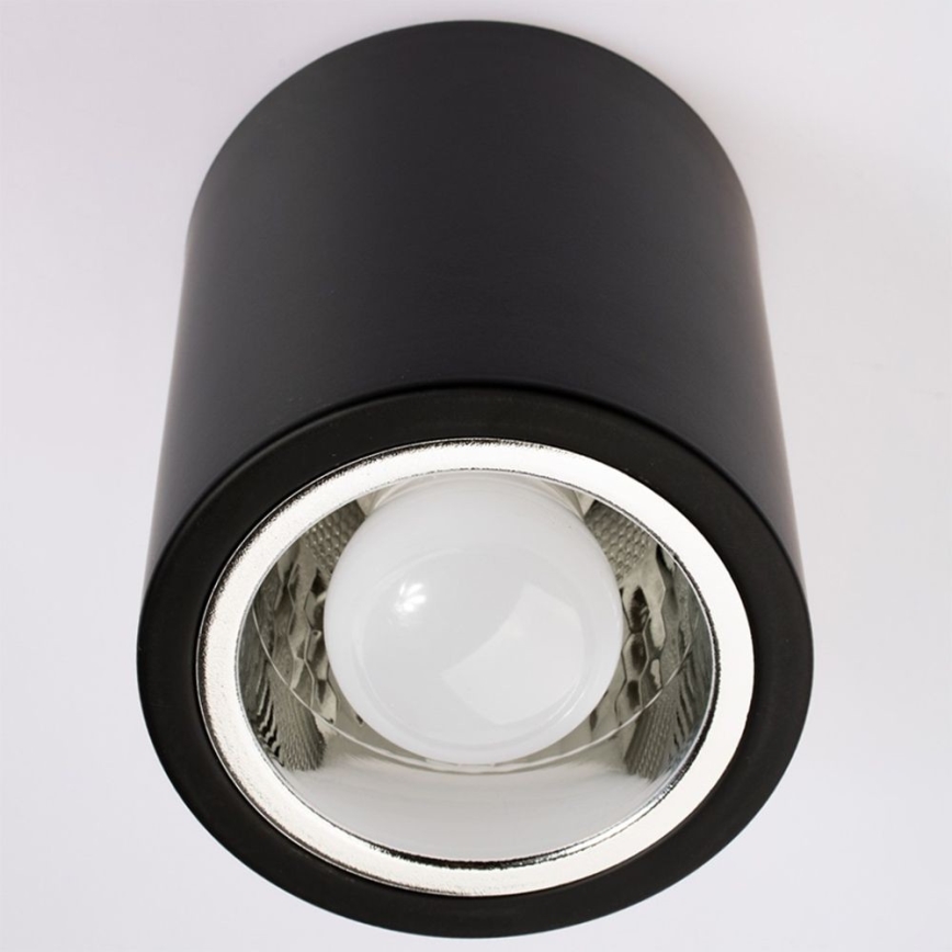 Reflektorska svjetiljka JUPITER 1xE27/20W/230V pr. 9,8 cm crna
