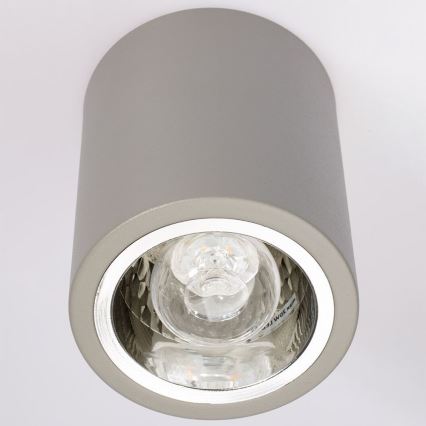 Reflektorska svjetiljka JUPITER 1xE27/20W/230V pr. 9,8 cm siva