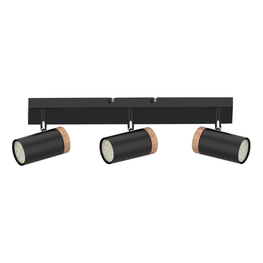 Reflektorska svjetiljka LAGOS 3xGU10/15W/230V crna/smeđa