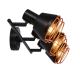 Reflektorska svjetiljka NERIA 3xE14/40W/230V crna/bakrena