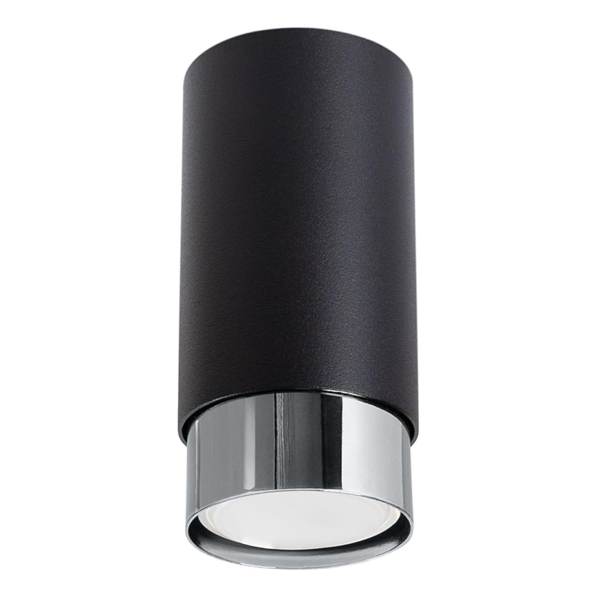 Reflektorska svjetiljka NERO 1xGU10/10W/230V 12,5 cm crna/sjajni krom