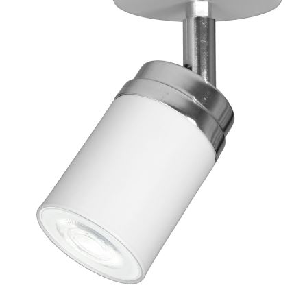 Reflektorska svjetiljka RENO 1xGU10/8W/230V bijela/sjajni krom