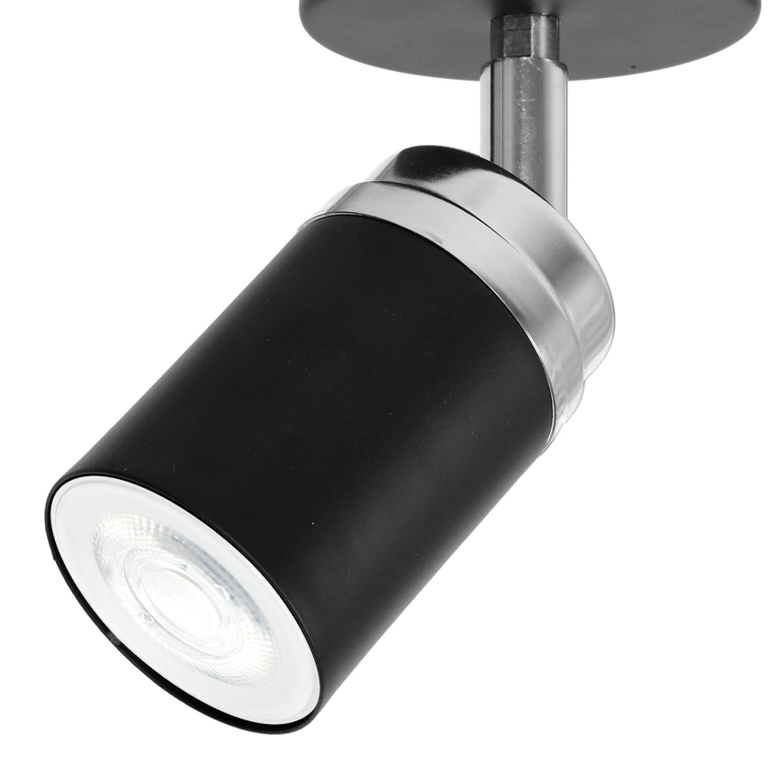 Reflektorska svjetiljka RENO 1xGU10/8W/230V crna/sjajni krom