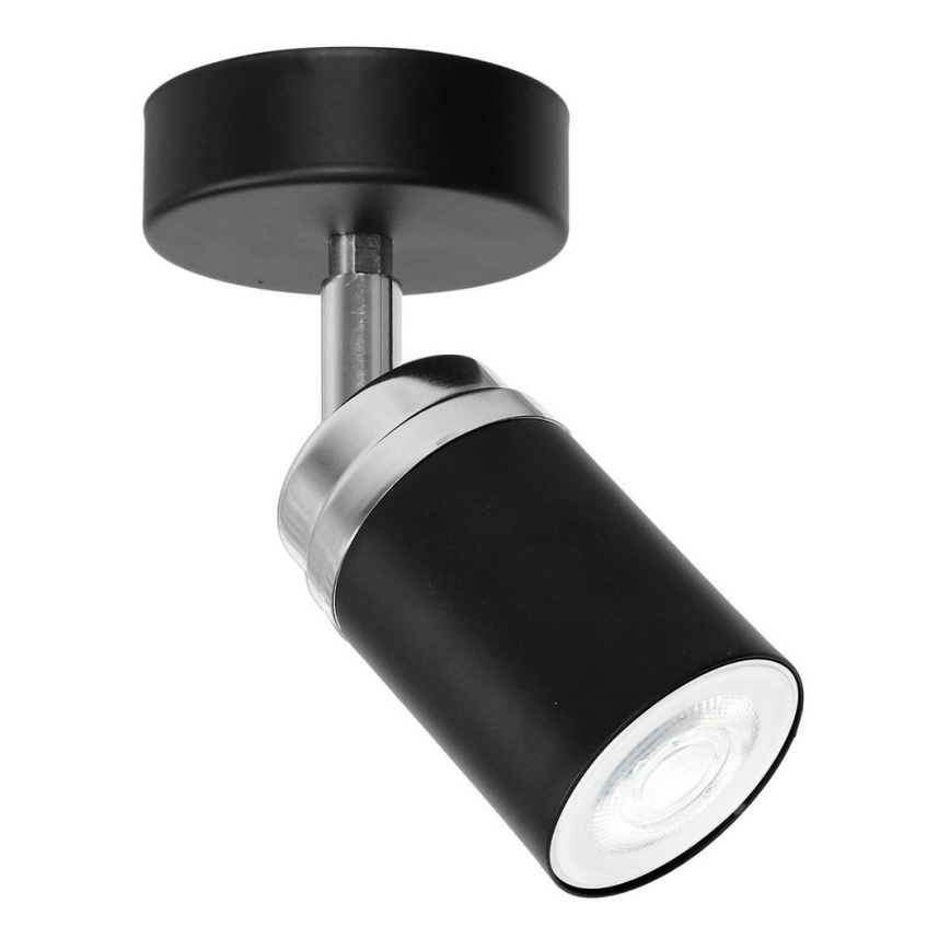 Reflektorska svjetiljka RENO 1xGU10/8W/230V crna/sjajni krom