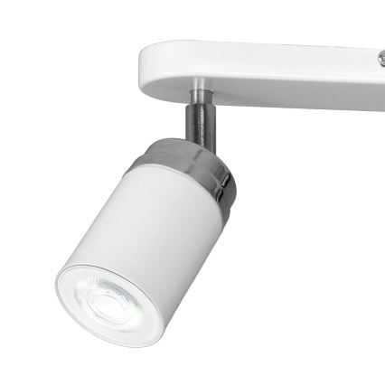 Reflektorska svjetiljka RENO 2xGU10/8W/230V bijela/sjajni krom