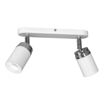 Reflektorska svjetiljka RENO 2xGU10/8W/230V bijela/sjajni krom