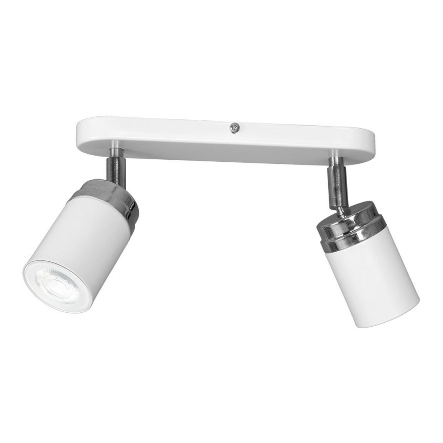Reflektorska svjetiljka RENO 2xGU10/8W/230V bijela/sjajni krom