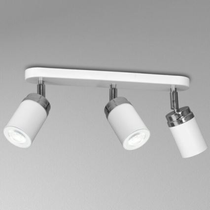 Reflektorska svjetiljka RENO 3xGU10/8W/230V bijela/sjajni krom