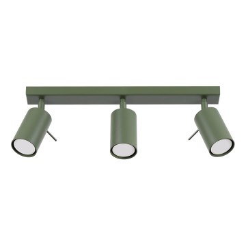 Reflektorska svjetiljka RING 3xGU10/10W/230V zelena