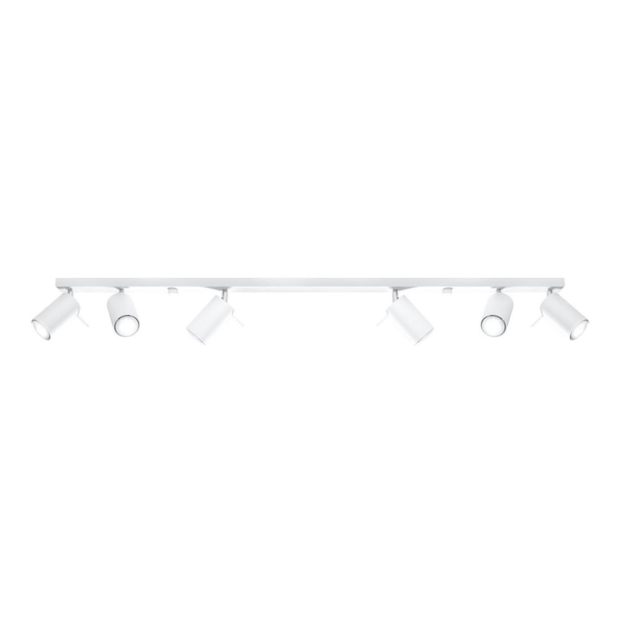 Reflektorska svjetiljka RING 6L 6xGU10/10W/230V bijela