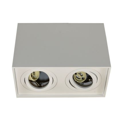 Reflektorska svjetiljka SIROCO 2xGU10/30W/230V bijela
