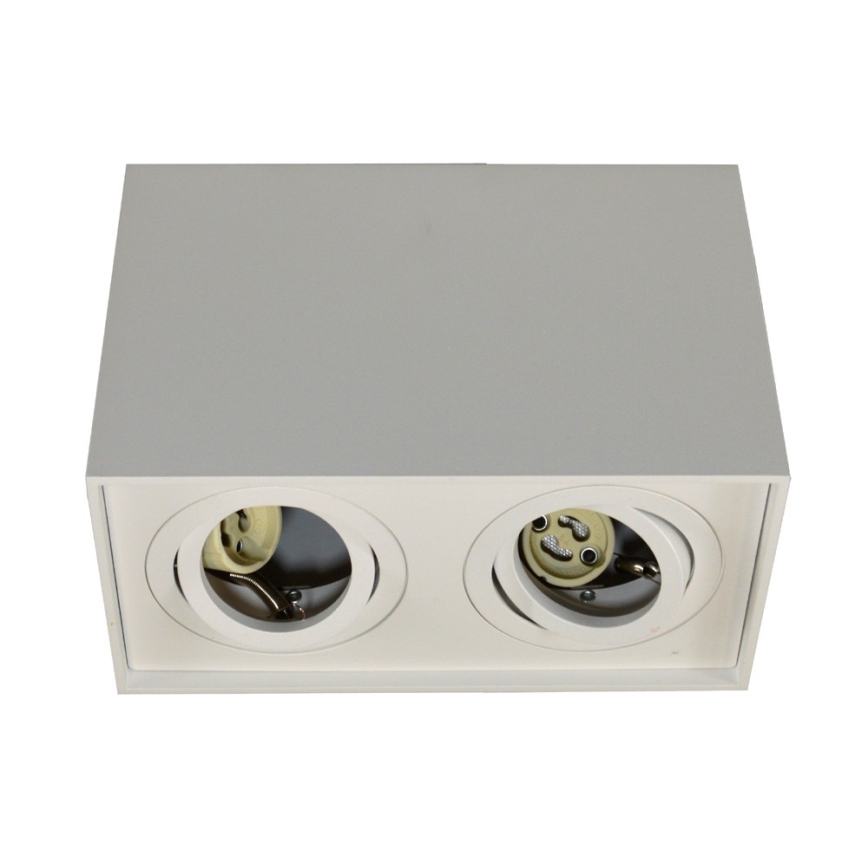 Reflektorska svjetiljka SIROCO 2xGU10/30W/230V bijela