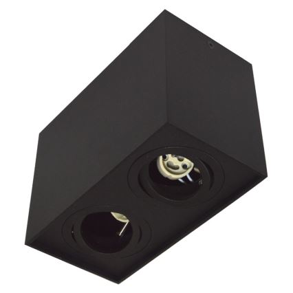 Reflektorska svjetiljka SIROCO 2xGU10/30W/230V crna