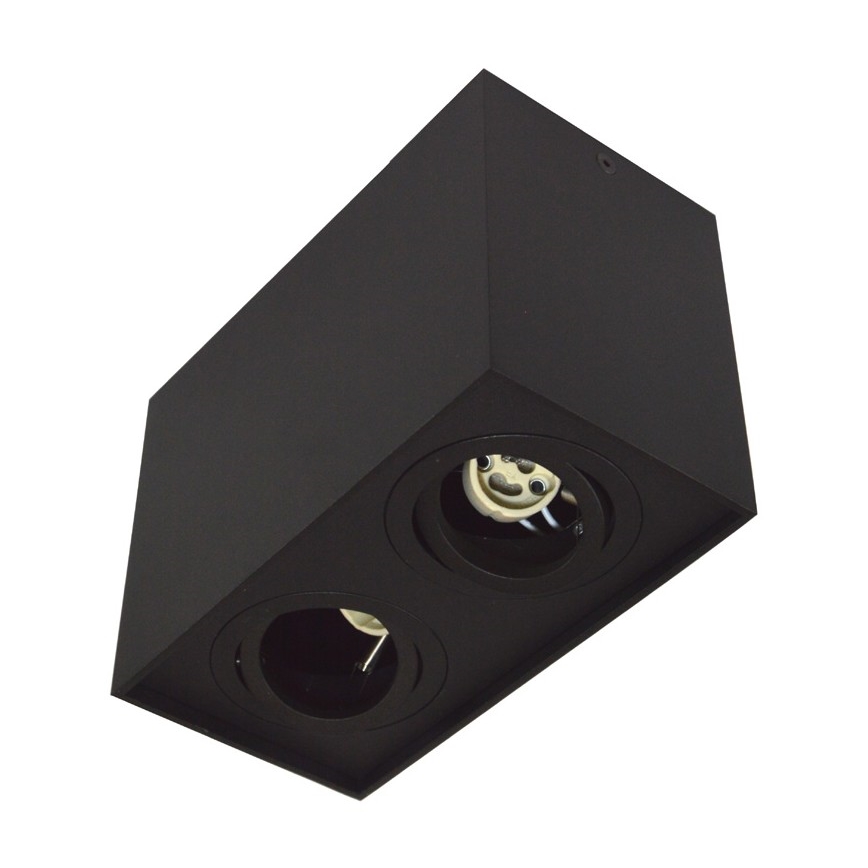 Reflektorska svjetiljka SIROCO 2xGU10/30W/230V crna