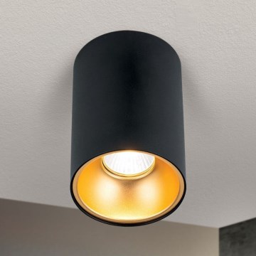 Reflektorska svjetiljka STARLIGHT 1xGU10/50W/230V crna/zlatna