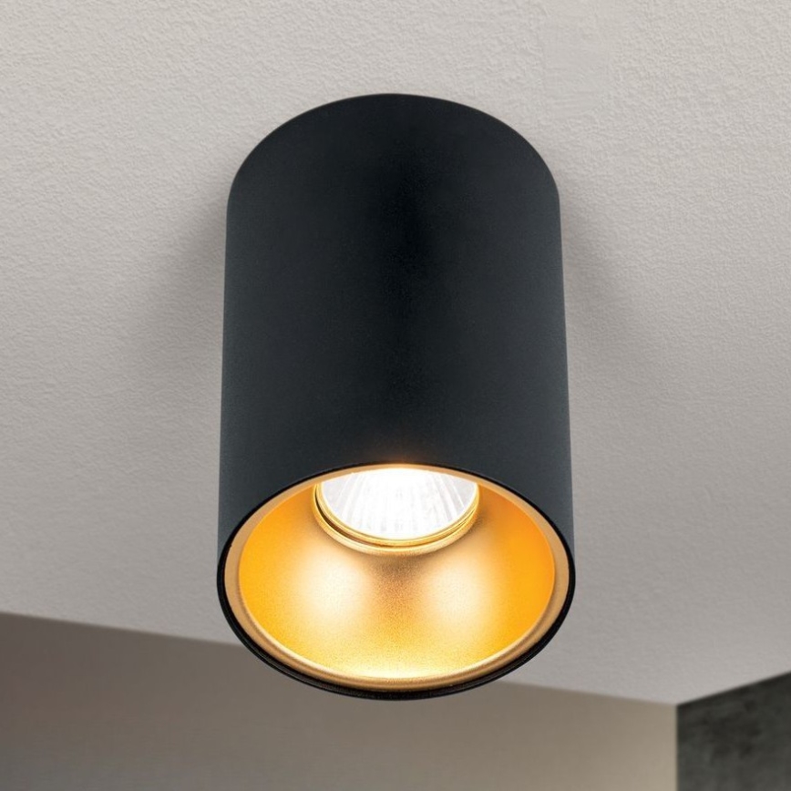 Reflektorska svjetiljka STARLIGHT 1xGU10/50W/230V crna/zlatna