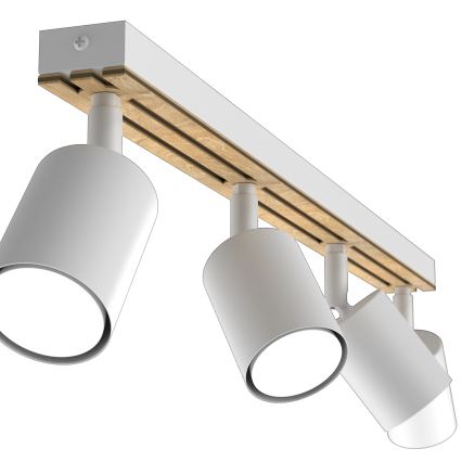 Reflektorska svjetiljka TERRA 4xGU10/8W/230V bijela/hrast