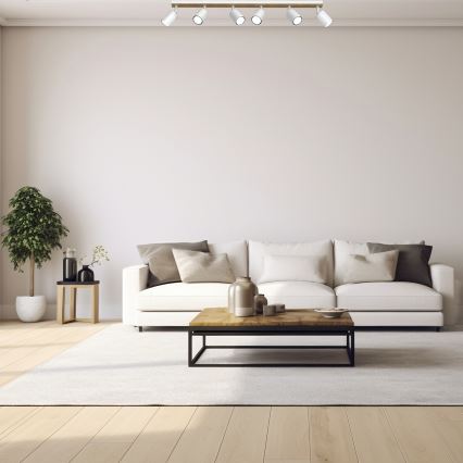 Reflektorska svjetiljka TERRA 6xGU10/8W/230V bijela/hrast