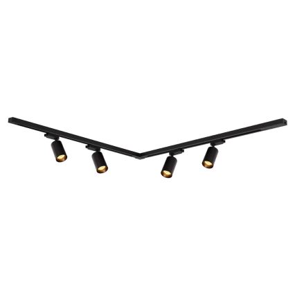 Reflektorska svjetiljka u tračnom sustavu PIPE 4xGU10/10W/230V crna