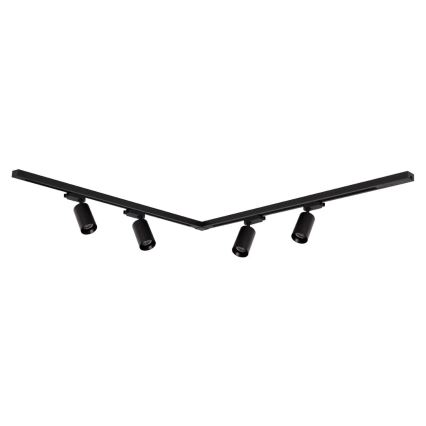 Reflektorska svjetiljka u tračnom sustavu PIPE 4xGU10/10W/230V crna