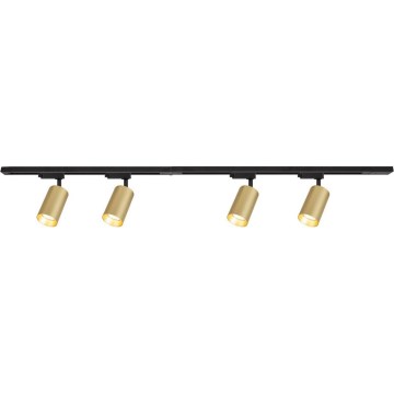 Reflektorska svjetiljka u tračnom sustavu PIPE 4xGU10/10W/230V zlatna/crna