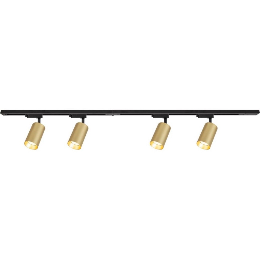 Reflektorska svjetiljka u tračnom sustavu PIPE 4xGU10/10W/230V zlatna/crna