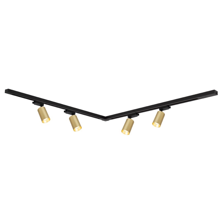 Reflektorska svjetiljka u tračnom sustavu PIPE 4xGU10/10W/230V zlatna/crna