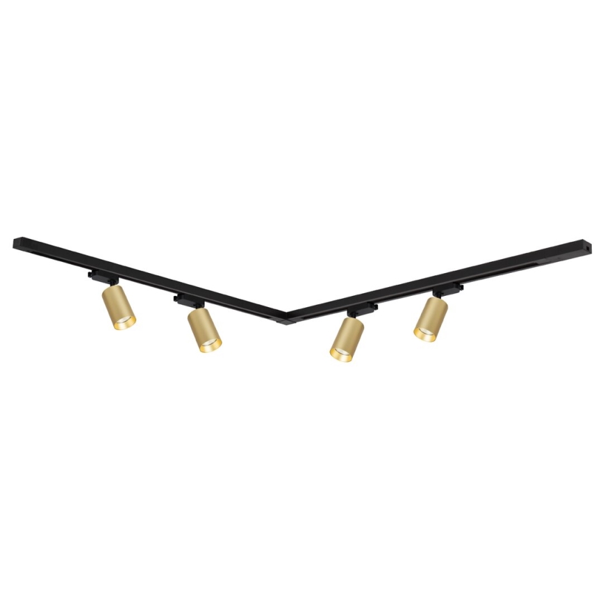 Reflektorska svjetiljka u tračnom sustavu PIPE 4xGU10/10W/230V zlatna/crna