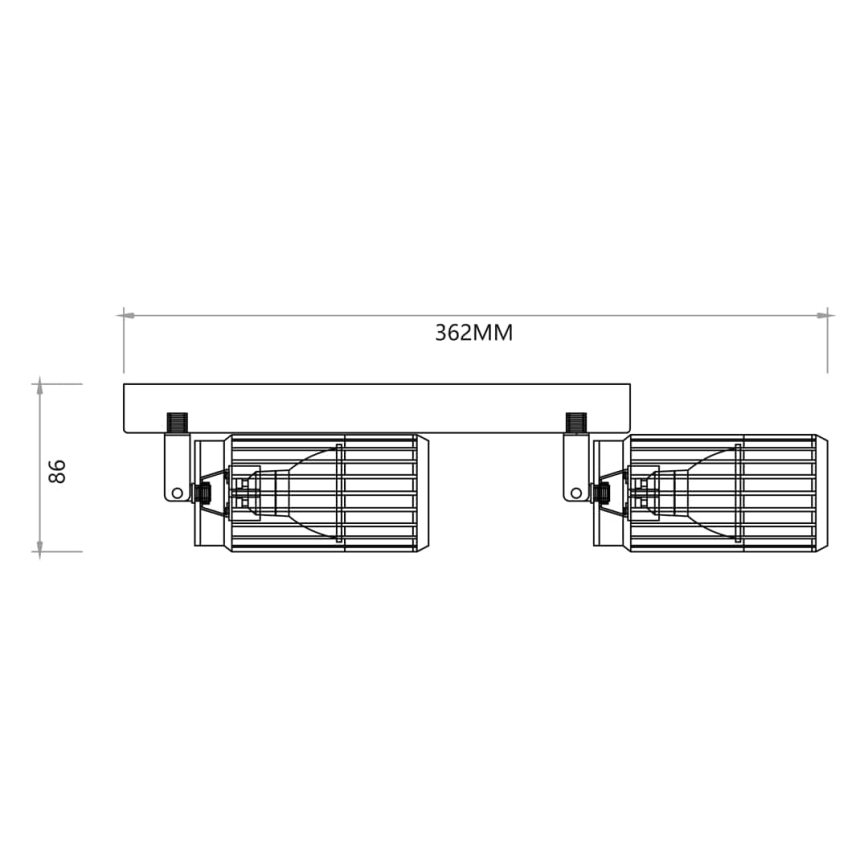 Reflektorska svjetiljka VERTICAL 2xGU10/8W/230V bijela