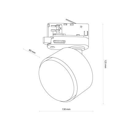 Reflektorska svjetiljka za 3-fazni tračni sustav TRACER 1xGX53/11W/230V bijela